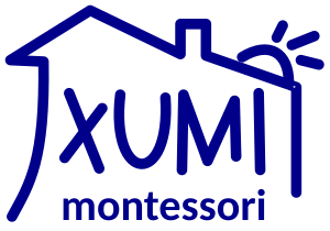 Xumi Montessori logotipo azul